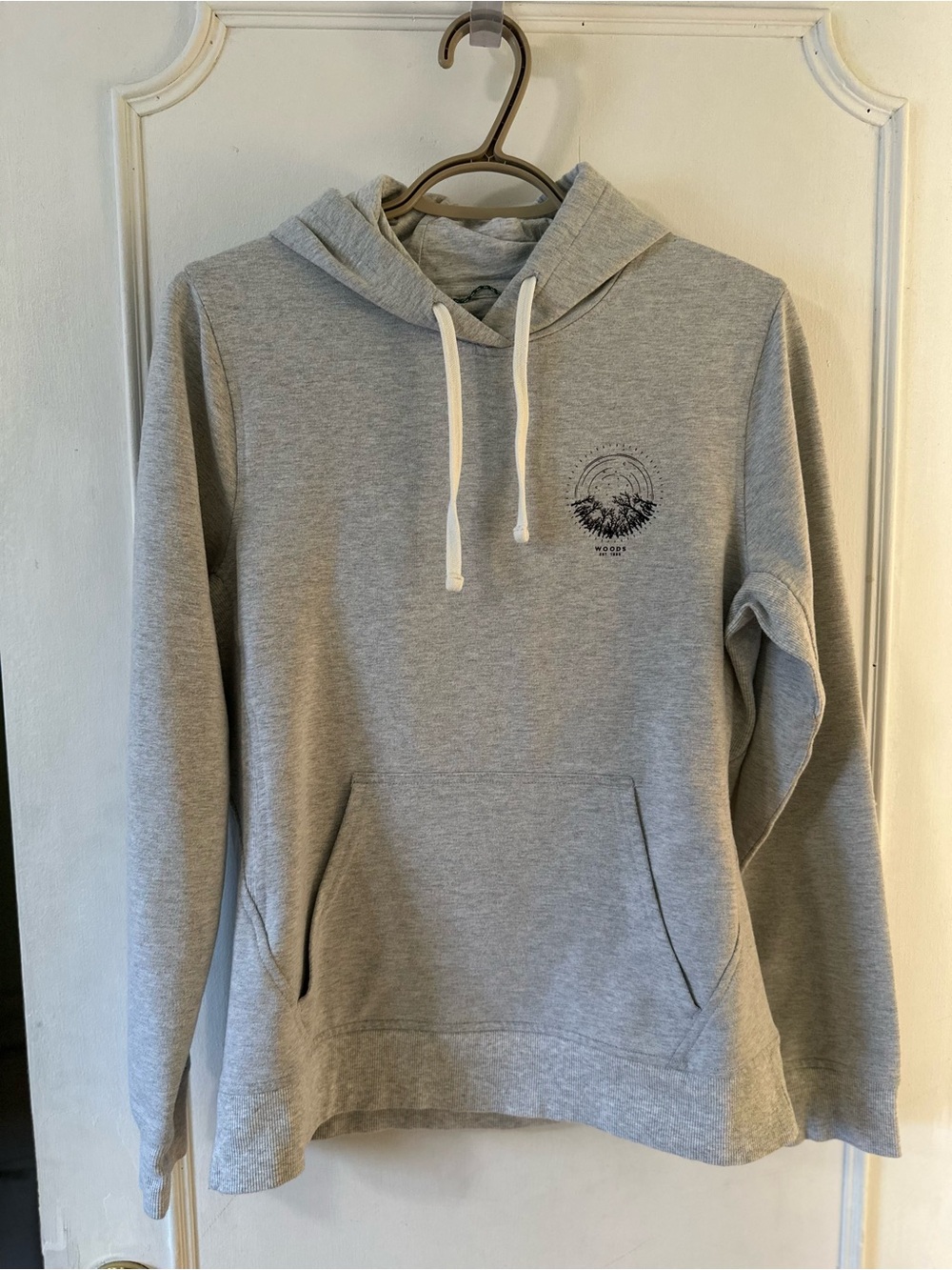Neutral Gray Hooded Pullover Sweatshirt - Classic Comfort